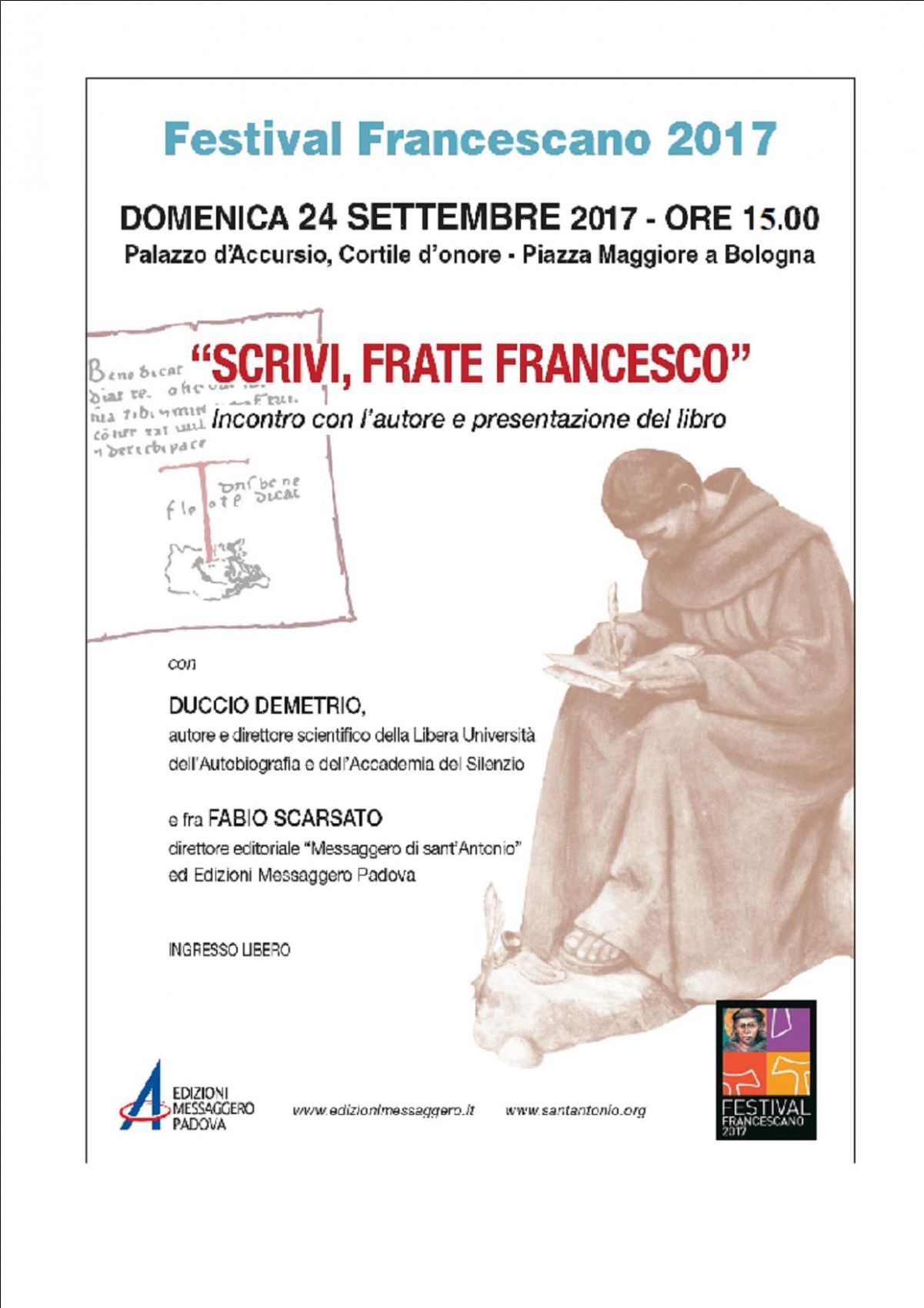 Scrivi, frate Francesco!